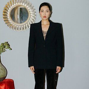 Vintage Giorgio Armani Tailored Wool Blend Blazer